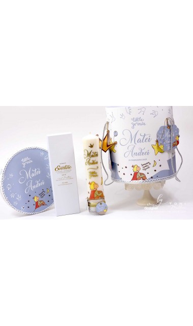 Trusou de botez cu broderie personalizata pentru baieti, Micul print, Le petit prince  11